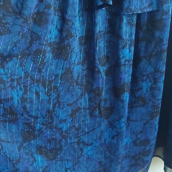 Blue Cold Shoulder Dress - Picture 8 of 10